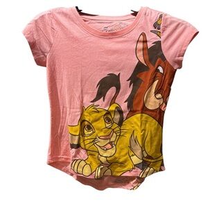 3/$20 Disney The Lion King Graphic Tee - Simba, Timon, and Pumbaa Girls Size L